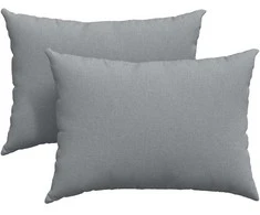 Sofa Pagalvės 2 pcs Šviesiai pilka 70 x 50 cm audinys