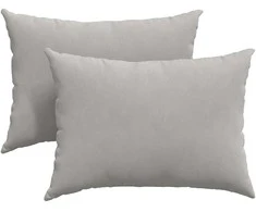 Sofa Pagalvės 2 pcs Šviesiai pilka 70 x 50 cm audinys