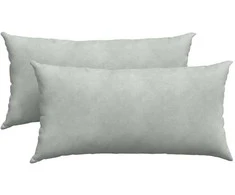 Sofa Pagalvės 2 pcs Šviesiai pilka 80 x 40 cm