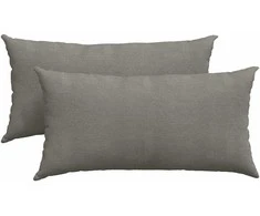 Sofa Pagalvės 2 pcs Šviesiai pilka 80 x 40 cm