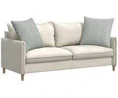 Sofa Pagalvės 2 pcs Šviesiai pilka 80 x 80 cm