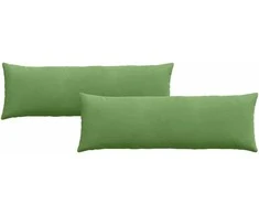 Sofa Pagalvės 2 pcs Šviesiai žalia 120 x 40 cm