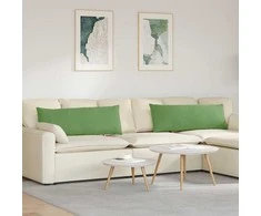 Sofa Pagalvės 2 pcs Šviesiai žalia 120 x 40 cm