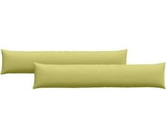 Sofa Pagalvės 2 pcs Šviesiai žalia 200 x 40 cm audinys