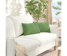 Sofa Pagalvės 2 pcs Šviesiai žalia 50 x 30 cm