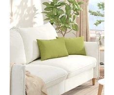 Sofa Pagalvės 2 pcs Šviesiai žalia 50 x 30 cm audinys