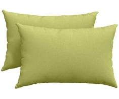 Sofa Pagalvės 2 pcs Šviesiai žalia 60 x 40 cm audinys