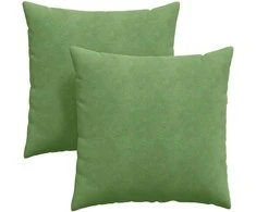 Sofa Pagalvės 2 pcs Šviesiai žalia 80 x 80 cm