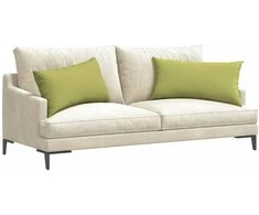 Sofa Pagalvės 2 vnt. audinys Šviesiai žalia 80 x 40 cm