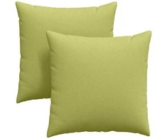 Sofa Pagalvės 2 pcs Šviesiai žalia 80 x 80 cm audinys