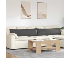 Sofa Pagalvės 2 pcs Tamsiai pilka 145 x 40 cm