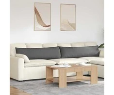 Sofa Pagalvės 2 pcs Tamsiai pilka 145 x 40 cm audinys