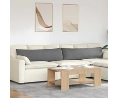 Sofa Pagalvės 2 pcs Tamsiai pilka 145 x 40 cm audinys