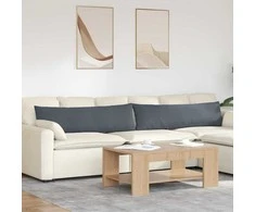 Sofa Pagalvės 2 pcs Tamsiai pilka 145 x 40 cm