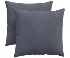 Sofa Pagalvės 2 pcs Tamsiai pilka 45 x 45 cm Kordūrinis audinys