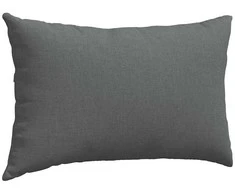Sofa Pagalvės 2 pcs Tamsiai pilka 50 x 30 cm audinys