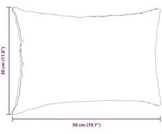 Sofa Pagalvės 2 pcs Tamsiai pilka 50 x 30 cm Kordūrinis audinys