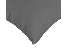 Sofa Pagalvės 2 vnt. audinys Tamsiai pilka 50 x 30 cm