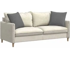 Sofa Pagalvės 2 vnt. audinys Tamsiai pilka 50 x 50 cm