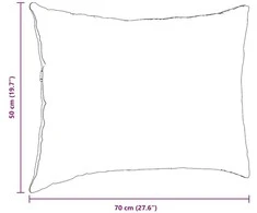 Sofa Pagalvės 2 pcs Tamsiai pilka 70 x 50 cm Kordūrinis audinys