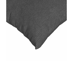 Sofa Pagalvės 2 pcs Tamsiai pilka 80 x 40 cm Kordūrinis audinys