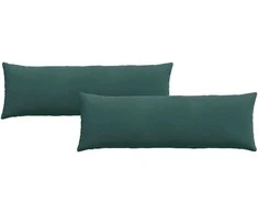 Sofa Pagalvės 2 pcs Tamsiai žalia 120 x 40 cm
