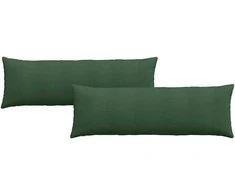 Sofa Pagalvės 2 pcs Tamsiai žalia 120 x 40 cm