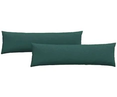 Sofa Pagalvės 2 pcs Tamsiai žalia 145 x 40 cm audinys