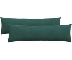 Sofa Pagalvės 2 pcs Tamsiai žalia 145 x 40 cm
