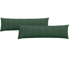 Sofa Pagalvės 2 pcs Tamsiai žalia 145 x 40 cm