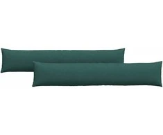 Sofa Pagalvės 2 pcs Tamsiai žalia 200 x 40 cm audinys