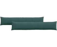Sofa Pagalvės 2 pcs Tamsiai žalia 200 x 40 cm