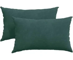 Sofa Pagalvės 2 pcs Tamsiai žalia 50 x 30 cm Kordūrinis audinys