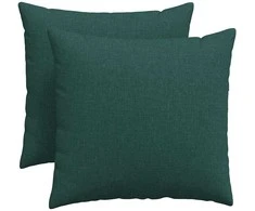 Sofa Pagalvės 2 pcs Tamsiai žalia 50 x 50 cm audinys