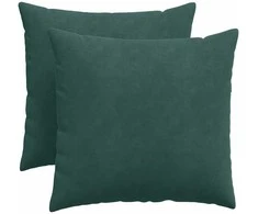 Sofa Pagalvės 2 pcs Tamsiai žalia 50 x 50 cm Kordūrinis audinys