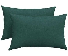 Sofa Pagalvės 2 pcs Tamsiai žalia 60 x 40 cm audinys