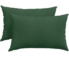 Sofa Pagalvės 2 pcs Tamsiai žalia 60 x 40 cm Kordūrinis audinys