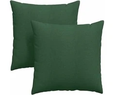 Sofa Pagalvės 2 pcs Tamsiai žalia 60 x 60 cm Kordūrinis audinys