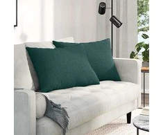 Sofa Pagalvės 2 pcs Tamsiai žalia 70 x 50 cm audinys