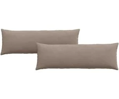 Sofa Pagalvės 2 pcs Taupe 120 x 40 cm audinys