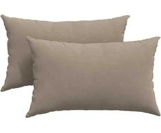 Sofa Pagalvės 2 pcs Taupe 50 x 30 cm audinys