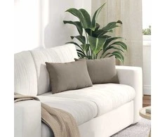 Sofa Pagalvės 2 pcs Taupe 50 x 30 cm audinys