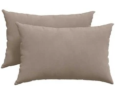 Sofa Pagalvės 2 pcs Taupe 60 x 40 cm audinys