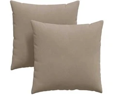 Sofa Pagalvės 2 pcs Taupe 60 x 60 cm audinys