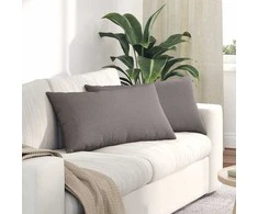 Sofa Pagalvės 2 pcs Tortora 80 x 40 cm audinys