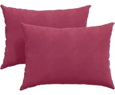 Sofa Pagalvės 2 pcs Vyno raudona 70 x 50 cm Kordūrinis audinys