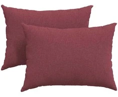 Sofa Pagalvės 2 pcs Vyno raudona 70 x 50 cm audinys