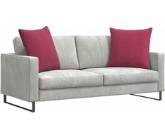 Sofa Pagalvės 2 pcs Vyno raudona 80 x 80 cm Kordūrinis audinys