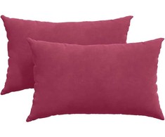 Sofa Pagalvės 2 pcs Vyno raudonumo 50 x 30 cm