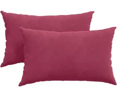Sofa Pagalvės 2 pcs Vyno raudonumo 50 x 30 cm